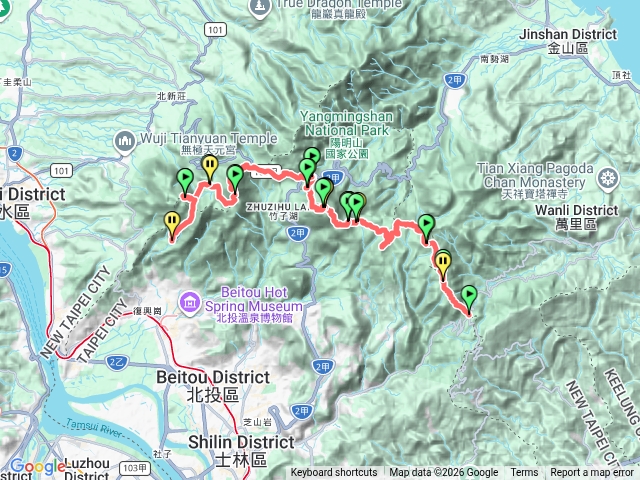 陽明山東西大縱走_8連峰 (無大屯西、南峰)預覽圖