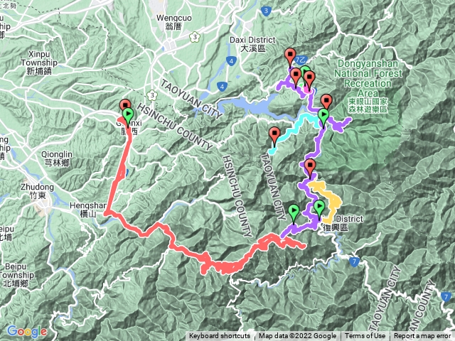 高義蘭山&泰平山+合脗頭山+金合盒山+分水嶺山..(桃園復興)