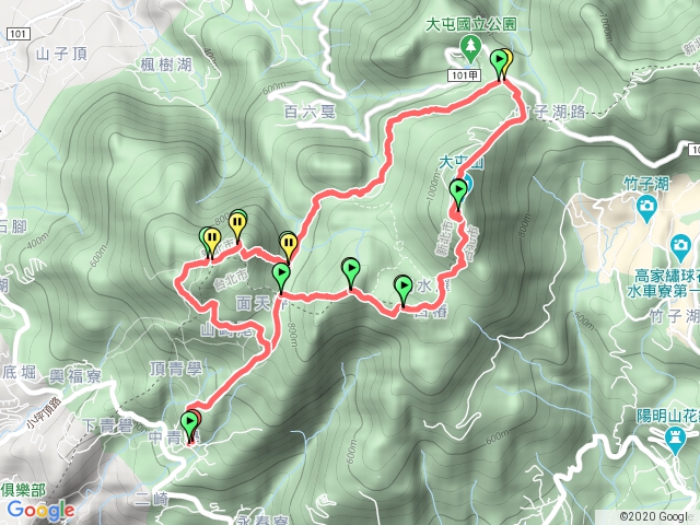 大屯山向天山群峰O型縱走