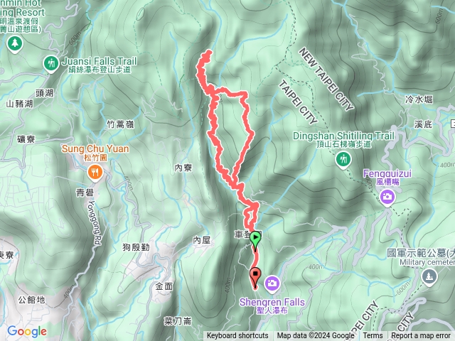 車登腳橋-坪頂古圳親山步道-登峰圳步道-荷蘭嶺-嶺南山-細腳幼仔寮-台灣石-內雙溪古道-賴家古厝-溪和宮預覽圖