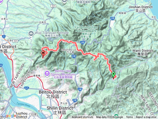 陽明山東西縱走預覽圖