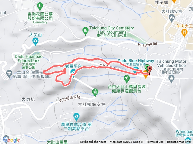 台中大肚_大肚山步道N種走法_環保公園南北線_台中監理所小O型路線