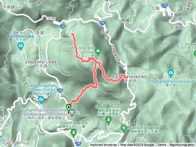 七星山3進3出｜苗圃登山口｜冷水坑登山口｜小油坑登山口