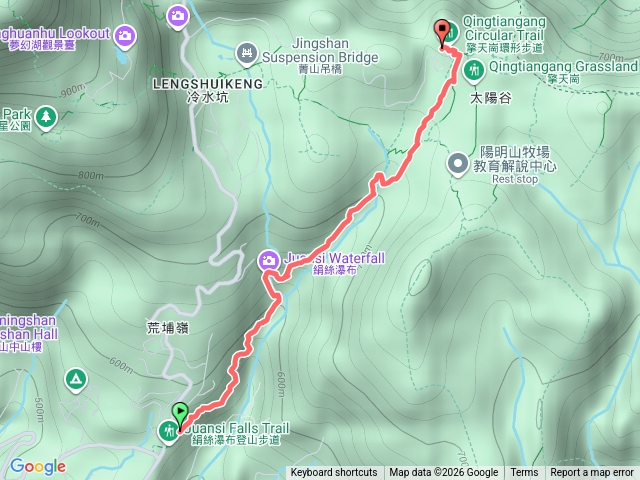 絹絲瀑布、擎天崗