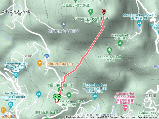 七星山主峰苗圃線