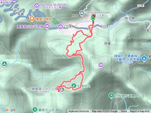 太平老街到紅南坑山來回預覽圖