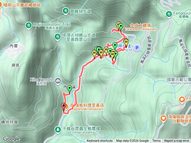 天溪園生態教育中心 & 途徑聖人瀑布、全成土雞城