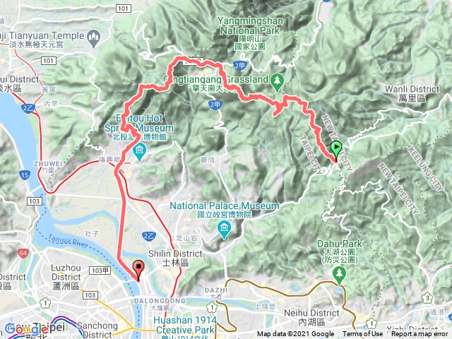 陽明山東西大縱走