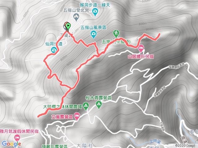 五指山連峰+大隘山