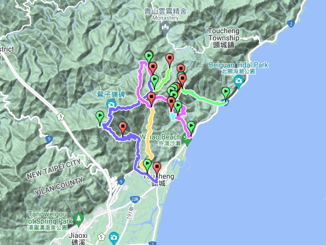 宜蘭鶯子嶺各線及石空古道