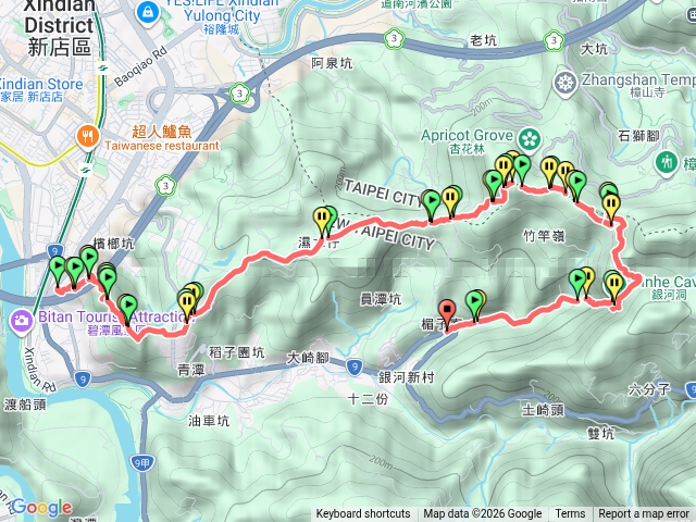 小獅山-待老坑山-銀河洞越嶺步道-銀河洞瀑布