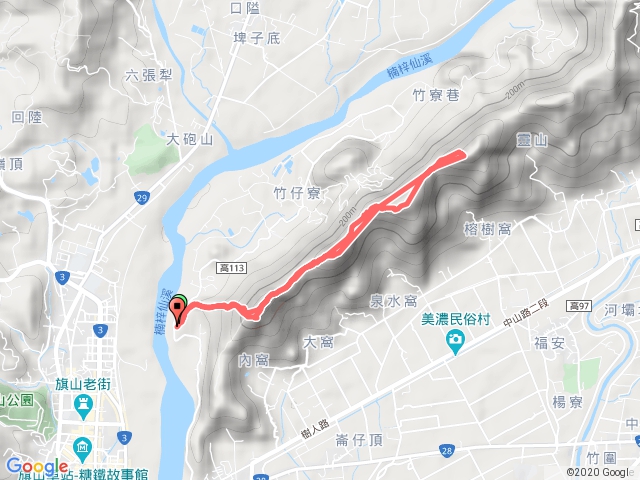 20200222旗靈縱走原路來回（旗尾山第三登山口--人頭山）