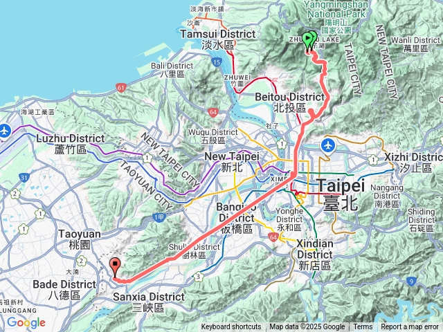 圳內出發草山瀑布