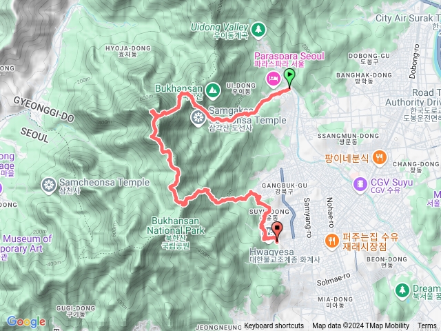 北漢山首爾環林道20號