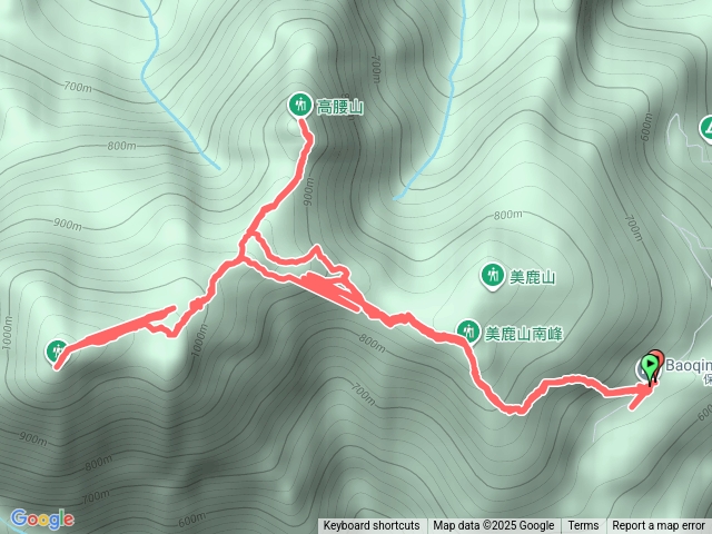 20250906六六登山隊烏來美鹿山南峰拔刀爾山高腰山O形