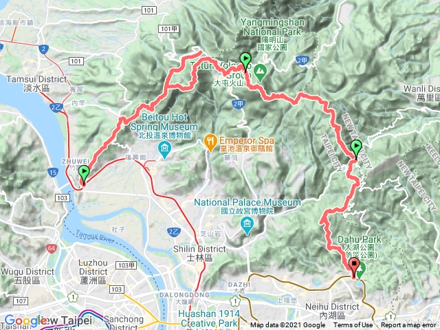 臺北大縱走1-4段抓寶趣