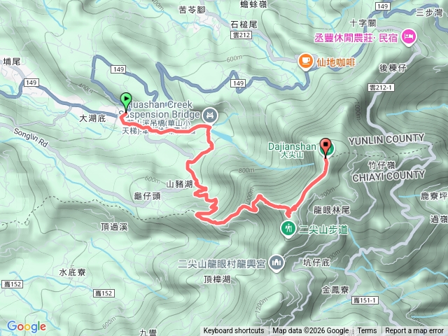 雲林－臺灣百大必訪步道雲嘉大尖山、二尖山步道20260104124014