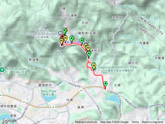 圓覺寺瀑布 & 碧山巖 沿溪眺望觀景健行_[探探臺北森呼吸挑戰] 路線 8：親水之路預覽圖