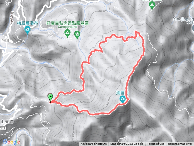 油羅山ㄧ上三下