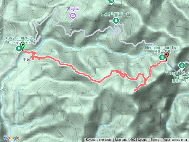 橫嶺山步道預覽圖