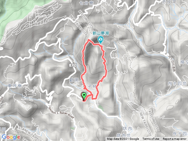 五指山古道+新山夢湖 小O型