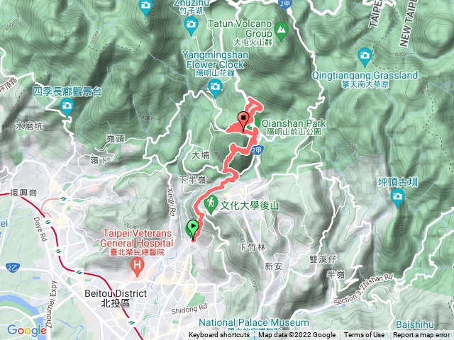 天母古道 紗帽山 七星山苗圃登山口