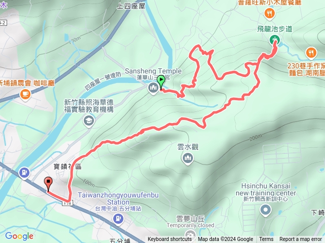 2024-12-25 新埔蓮華山飛龍步道─進香古道→巨楓神木→採茶古道→龍頭休息站→載熙古道→飛龍池→迴龍古道→龍尾運動公園→五分埔山預覽圖