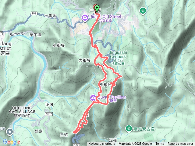 牡丹山、三貂崙8字路線