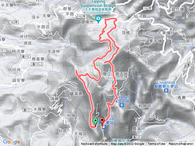 阿拔泉，太平老街，大巃頂，紅南坑山