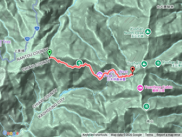 登山口到排雲預覽圖