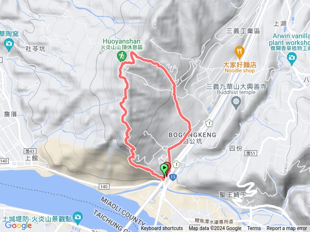 火炎山+南鞍古道預覽圖