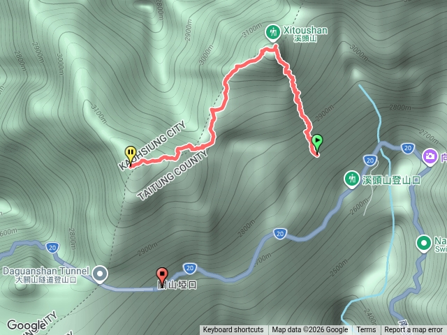 溪頭山縱走關山嶺山