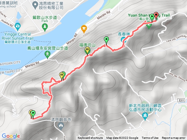 三峽鳶山－五十分山來回