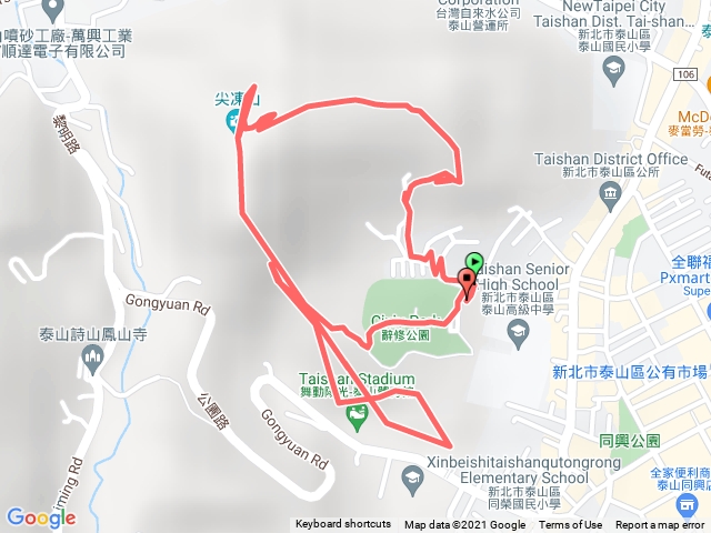 泰山區尖凍山步道