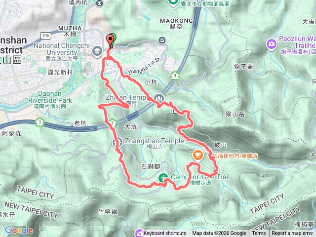 2026臺北大縱走臺北大縱走第七段：世界山莊至飛龍步道政大後山202602280833預覽圖