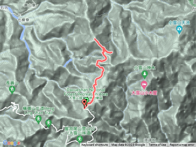 船型山林道到烏石坑山