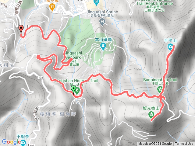 燦光寮山+半屏山