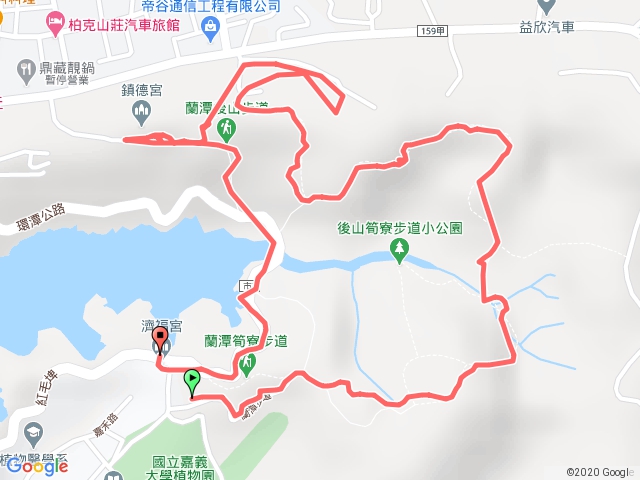 蘭潭：筍寮步道VS紅毛坑步道(三角點）