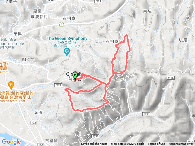 20220320 新竹芎林飛鳳山O型 代勸堂 石壁潭山 板根樹 大板根 中坑山 觀日坪步道