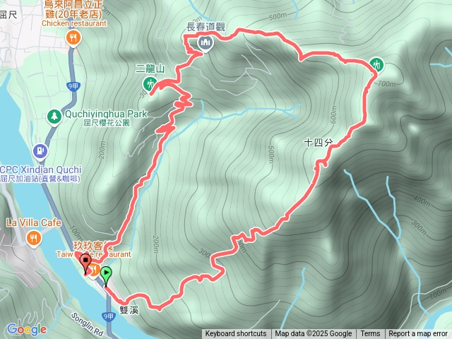 直潭山、二龍山O型環走預覽圖