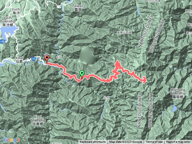 丹大吊橋，七彩湖