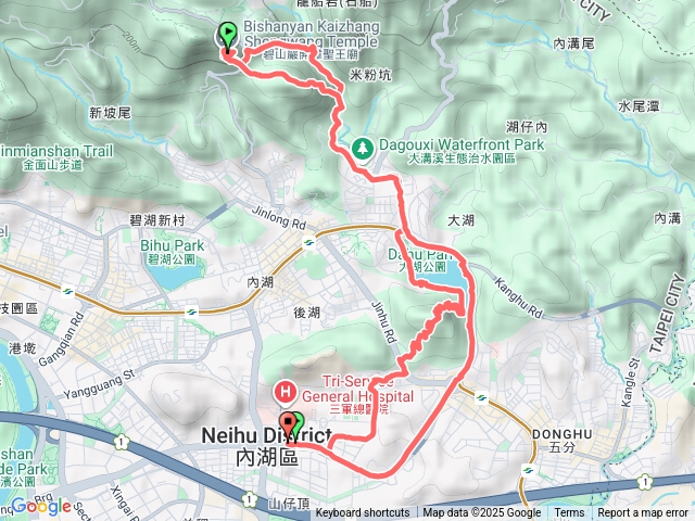 民權星巴客碧山巖來回