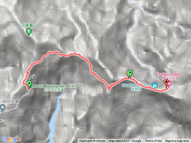 D1北大武山，檜谷山莊