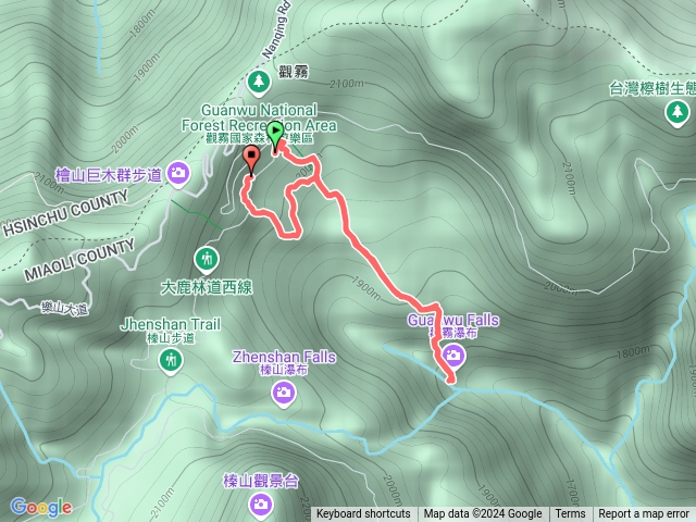 觀霧瀑布+賞鳥步道預覽圖