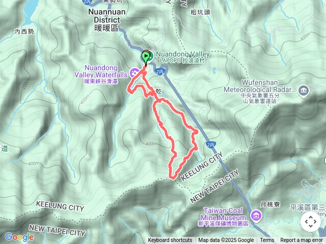 荖寮坑古道-淡蘭中路-荖寮山-龍船朵-暖東步道O型