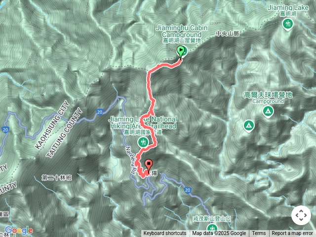 20250423嘉明湖下山