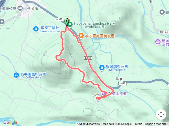 古坑荷苞山、桐花公園、地母廟O繞