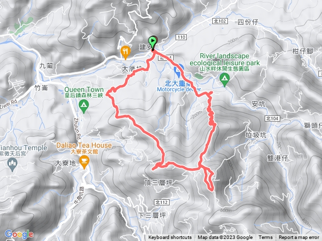 20230927三峽安坑鳥嘴四秀O型（大厝坑山鳥尾崙鳥背尖鳥嘴尖鳥頭尖竹崙山麒麟山）