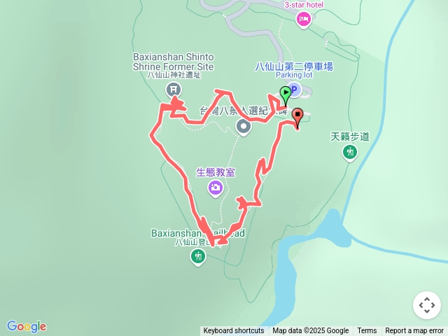 八仙山國家森林遊樂區A路線