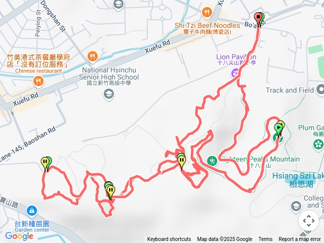 2025.4.3.新竹市小百岳.十八尖山東峰西峰縱走（環狀）